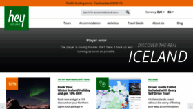 What Heyiceland.is website looked like in 2021 (2 years ago)