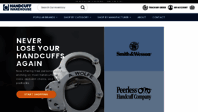 What Handcuffwarehouse.com website looked like in 2021 (2 years ago)