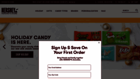 What Hersheysstore.com website looked like in 2021 (2 years ago)