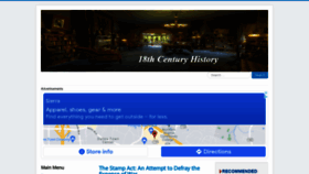 What History1700s.com website looked like in 2021 (2 years ago)
