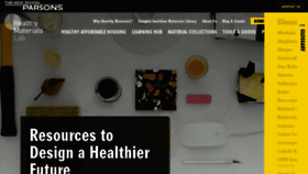 What Healthymaterialslab.org website looked like in 2021 (2 years ago)