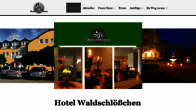 What Hotel-waldschloesschen.com website looked like in 2021 (3 years ago)