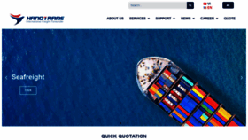 What Hanotrans.com.vn website looked like in 2021 (3 years ago)
