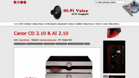 What Hifi-voice.com website looked like in 2021 (2 years ago)