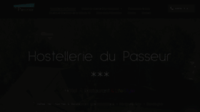What Hostellerie-du-passeur.com website looked like in 2021 (2 years ago)