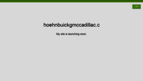 What Hoehnbuickgmccadillac.com website looked like in 2021 (2 years ago)