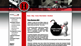 What Hemingwaykits.com website looked like in 2021 (2 years ago)