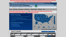 What Hudhomestore.gov website looked like in 2021 (2 years ago)