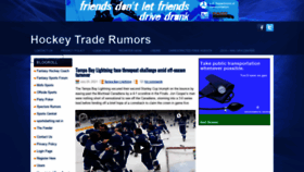 What Hockeytraderumors.com website looked like in 2021 (2 years ago)