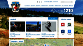 What Horskasluzba.cz website looked like in 2021 (2 years ago)
