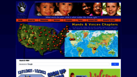 What Handsandvoices.org website looked like in 2021 (2 years ago)