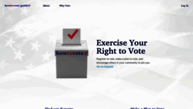 What Howtovote.guide website looked like in 2021 (2 years ago)