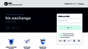 What Hit.exchange website looked like in 2021 (2 years ago)