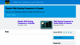 What Hostwhich.com website looked like in 2021 (2 years ago)