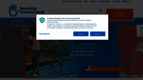 What Handicap-international.fr website looked like in 2021 (2 years ago)