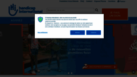 What Handicap-international.fr website looked like in 2021 (4 years ago)
