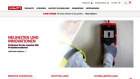 What Hilti.at website looked like in 2021 (4 years ago)