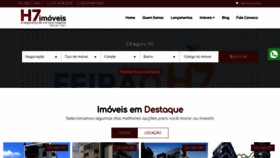What H7imoveis.com.br website looked like in 2021 (3 years ago)