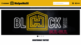 What Halpahalli.fi website looked like in 2021 (2 years ago)