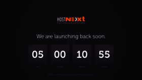What Hostnext.net website looked like in 2021 (2 years ago)