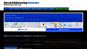 What Harvardreferencinggenerator.com website looked like in 2021 (2 years ago)