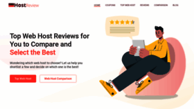 What Hostreview.in website looked like in 2021 (2 years ago)