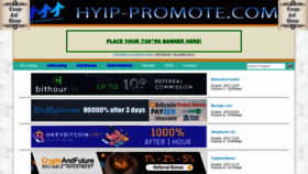 What Hyip-promote.com website looked like in 2021 (2 years ago)