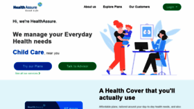 What Healthassure.in website looked like in 2021 (2 years ago)