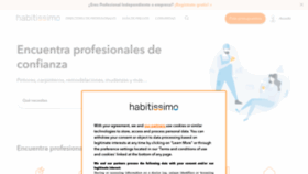 What Habitissimo.cl website looked like in 2021 (2 years ago)