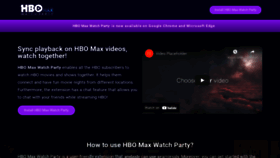 What Hbomaxwatchparty.us website looked like in 2021 (2 years ago)