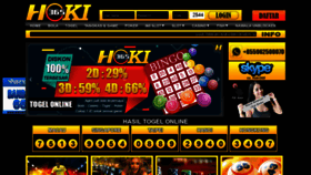 What Hoki365.com website looked like in 2021 (2 years ago)