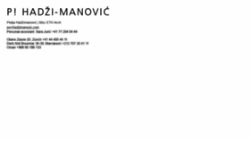 What Hadzimanovic.com website looked like in 2021 (2 years ago)