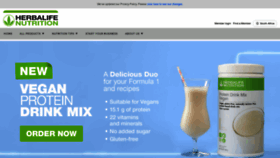 What Herbalife.co.za website looked like in 2021 (2 years ago)
