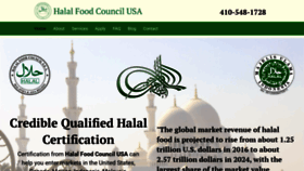 What Halalfoodcouncilusa.com website looked like in 2021 (2 years ago)