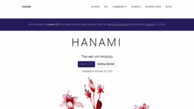What Hanamirb.org website looked like in 2021 (2 years ago)