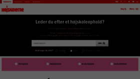What Hojskolerne.dk website looked like in 2021 (2 years ago)