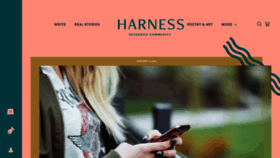 What Harnessmagazine.com website looked like in 2022 (2 years ago)