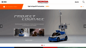 What Honda.com website looked like in 2022 (2 years ago)