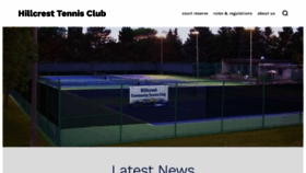 What Hillcresttennisclub.ca website looked like in 2022 (2 years ago)