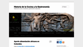 What Historiacocina.com website looked like in 2022 (2 years ago)