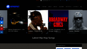 What Hiphopkit.com website looked like in 2022 (2 years ago)