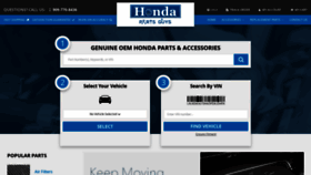 What Hondapartsguys.com website looked like in 2022 (2 years ago)