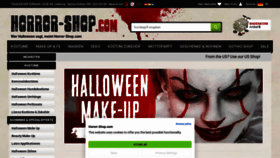 What Horror-shop.com website looked like in 2022 (2 years ago)