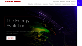What Halliburton.com website looked like in 2022 (2 years ago)