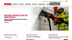 What Hilti.nl website looked like in 2022 (2 years ago)