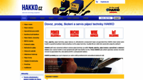 What Hakko.cz website looked like in 2022 (2 years ago)