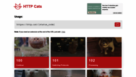 What Http.cat website looked like in 2022 (2 years ago)