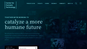 What Humanetech.com website looked like in 2022 (3 years ago)