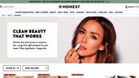 What Honestbeauty.com website looked like in 2022 (2 years ago)