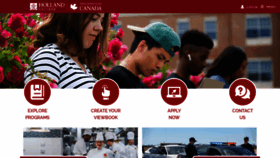 What Hollandcollege.com website looked like in 2022 (2 years ago)